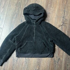 Black lululemon Sherpa Scuba Half Zip